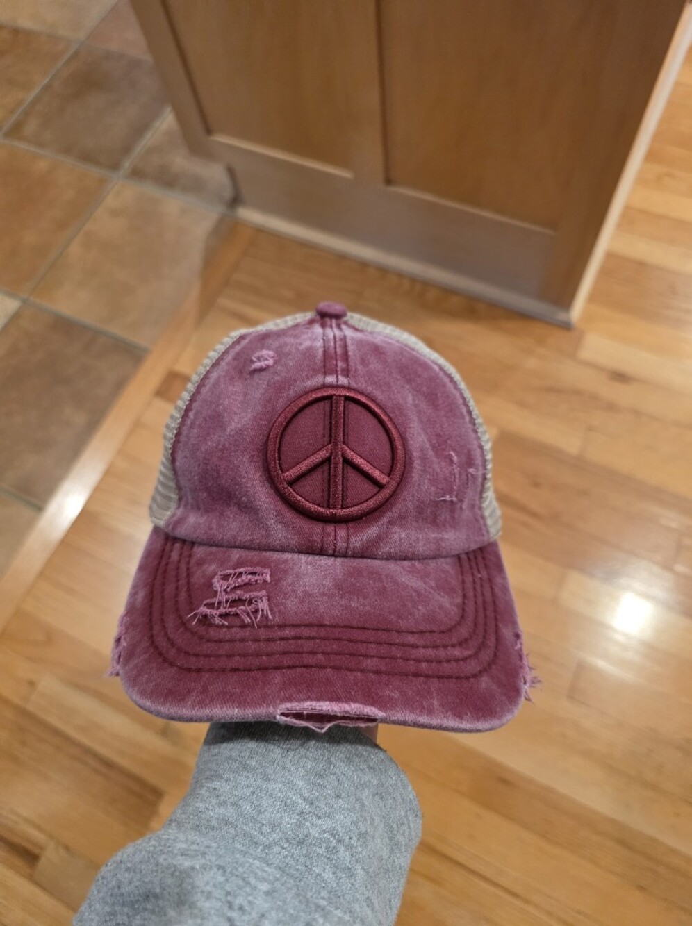 C.C. Boutique Baseball Cap With Ponytail Hole
